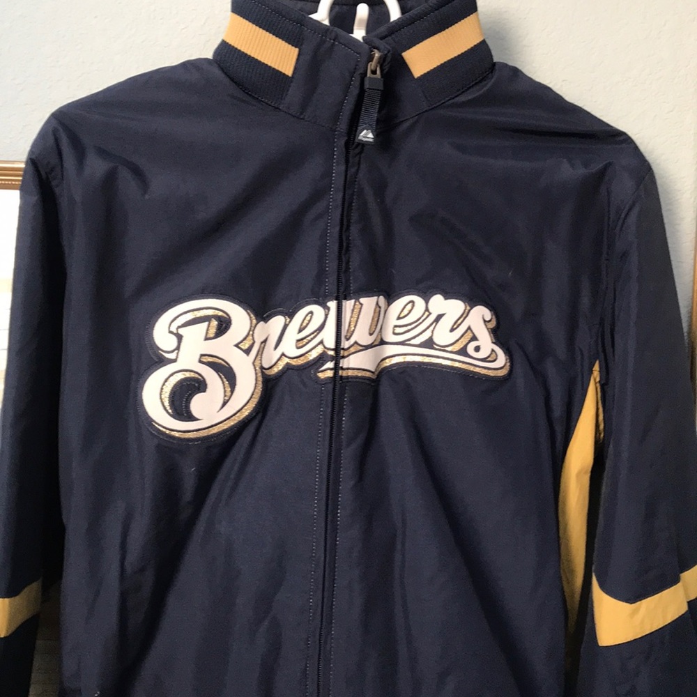Milwaukee Brewers Jacket Childs Large